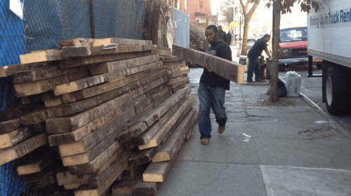 Salvaged wood