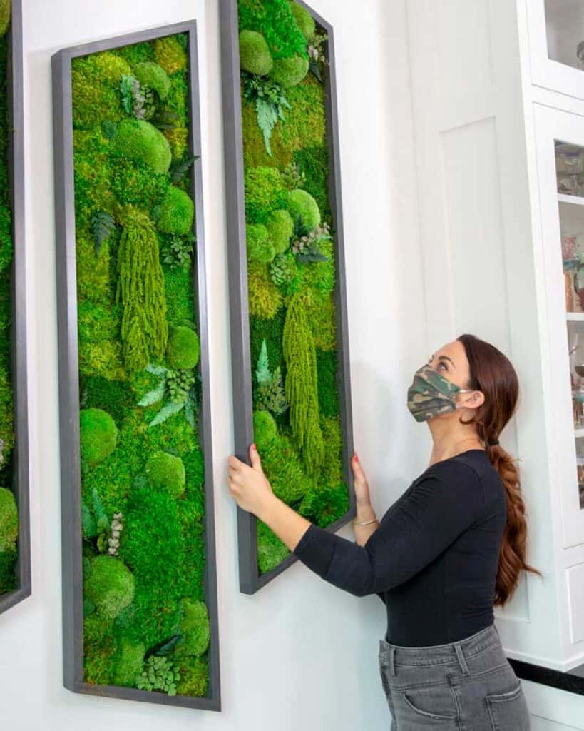 Make Preserved Moss Wall Art