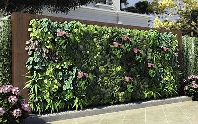 plants used for exterior living walls