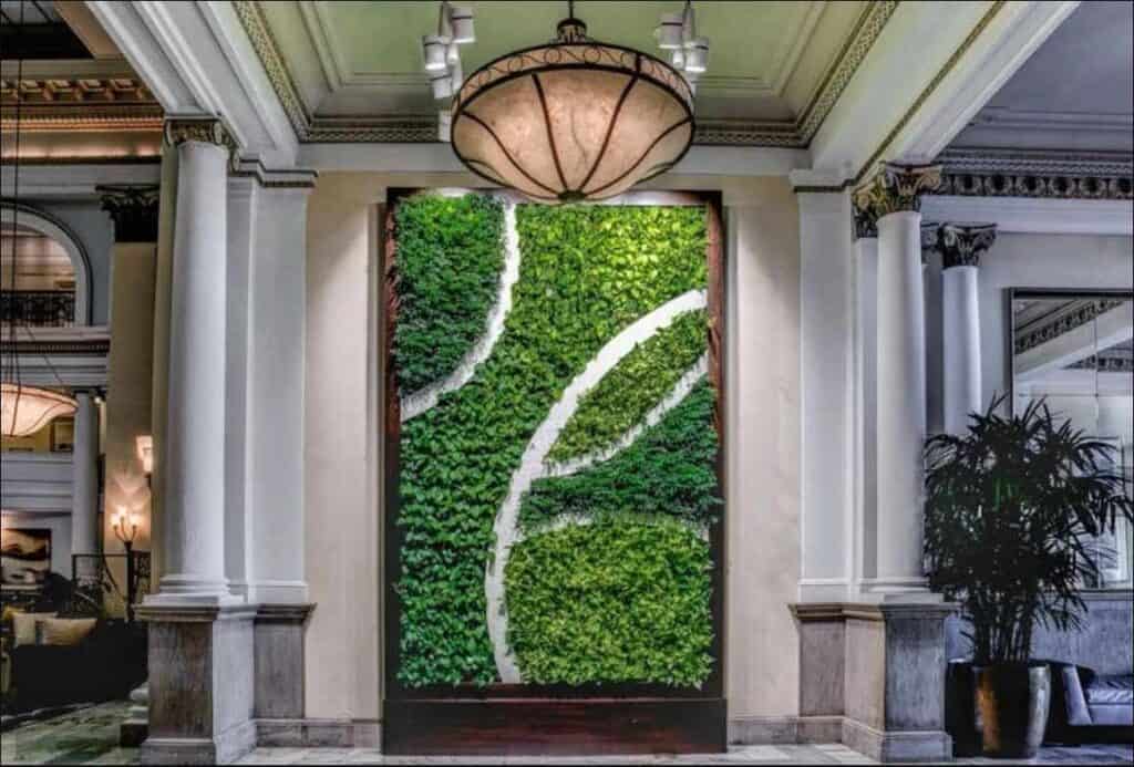 living walls for hotels