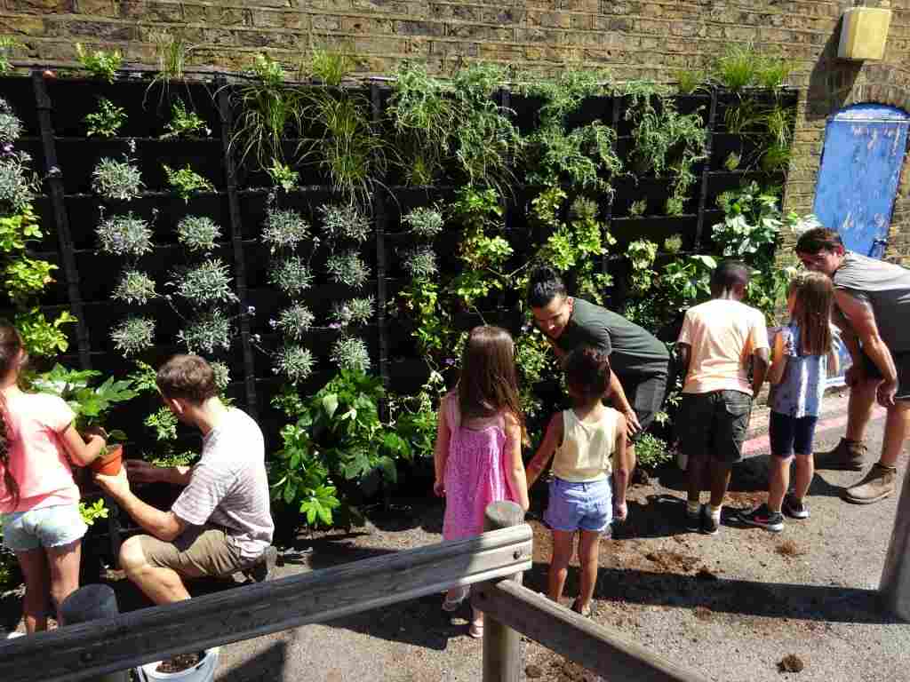 living wall benefits for students